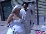 Bride sucks and rides bbc
